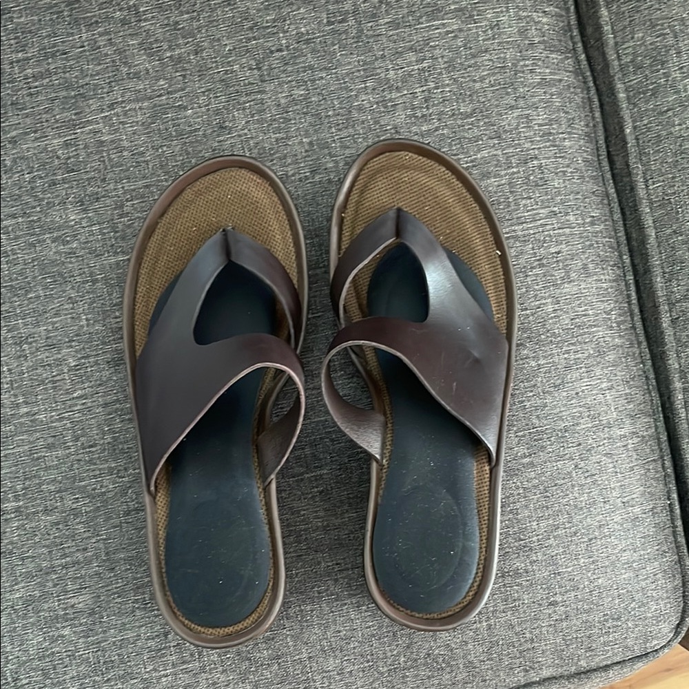 Eastland Brown Sandals Casual Slip-On